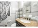 Bathroom featuring a tiled shower and granite vanity at 758 King Rd, Jonesboro, GA 30236