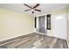 Bright living room featuring stylish curtains, ceiling fan, and modern flooring at 758 King Rd, Jonesboro, GA 30236