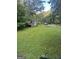 Backyard with lush grass and trees at 7138 Rockland Rd, Lithonia, GA 30038
