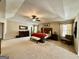 Expansive main bedroom with tray ceiling, a king bed, and lots of natural light at 3205 Anneewakee Falls Pkwy, Douglasville, GA 30135