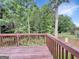 Wood deck overlooking a beautiful backyard at 106 Oakwood Cir, Stockbridge, GA 30281
