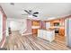 Spacious kitchen with island, stainless steel appliances, and plenty of storage at 3338 Gardenside Walk, Loganville, GA 30052