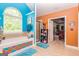 Large bathroom with a soaking tub, walk-in shower and colorful walls, offering a relaxing and spacious retreat at 150 Bellemeade Ct, Fayetteville, GA 30215