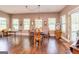 Bright and airy dining area with hardwood floors and ample natural light at 150 Bellemeade Ct, Fayetteville, GA 30215