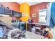 Functional laundry room with modern washer and dryer units, and ample counter space at 150 Bellemeade Ct, Fayetteville, GA 30215