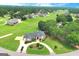 Expansive aerial view of estate, with a circular driveway, professional landscaping and a large lawn at 335 Canvasback Trl, Locust Grove, GA 30248
