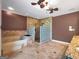 Oversized tile bathroom boasts a jacuzzi tub and glass block walk-in shower with and shower heads at 335 Canvasback Trl, Locust Grove, GA 30248
