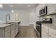 Kitchen with stainless steel appliances and granite countertops at 42 Avian Way # 128B, Auburn, GA 30011