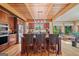 Gourmet kitchen with an island, granite countertops, stainless appliances, and a breakfast nook at 99 Landers Ne Rd, Rydal, GA 30171