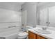 Standard bathroom featuring a sink, toilet, and shower-tub combination at 520 Lakecourt Dr, Mcdonough, GA 30253