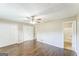 Bedroom showcasing hardwood floors and bright white walls at 195 Southmoor Cir, Stockbridge, GA 30281