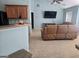 Light and airy living room featuring vaulted ceilings, a ceiling fan and large windows at 2540 Willow Grove Road Nw Rd # 15, Acworth, GA 30101