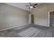 A spacious bedroom with vaulted ceilings features plush carpet and neutral walls at 2093 Parador Bnd, Mcdonough, GA 30253