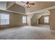 Spacious bonus room featuring high ceilings, recessed lights, and multiple windows at 1132 Hargrove Ct, Locust Grove, GA 30248