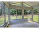Enclosed sunroom featuring multiple windows offering verdant backyard views at 1132 Hargrove Ct, Locust Grove, GA 30248