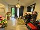 Bright dining room with a sliding glass door and hardwood floors. Lots of extra space at 375 Leisure Sw Ct, Marietta, GA 30064
