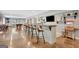 Finished basement bar featuring bar stool seating and a nearby popcorn machine at 265 Beverly Farms Dr, Sharpsburg, GA 30277