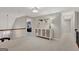 Second-floor hallway with carpeted floors, and a console table at 265 Beverly Farms Dr, Sharpsburg, GA 30277