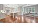 Kitchen with large island and adjacent breakfast nook at 265 Beverly Farms Dr, Sharpsburg, GA 30277