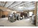Unfinished basement with exposed insulation and wood framing offers plenty of storage space at 931 Hidden Falls Se Ln, Smyrna, GA 30082