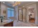 Bright bathroom features a glass walk-in shower, granite countertops, and updated fixtures at 223 Old Rome Rd, Kingston, GA 30145