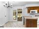Open kitchen and dining area features views to the backyard at 110 Long Leaf, Peachtree City, GA 30269