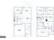 Detailed floor plan showcasing the layout of the house, including bedrooms, kitchen, and garage at 5455 Baybrook Cir, South Fulton, GA 30349