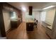 Well-lit kitchen with a center island, barstool seating, and modern appliances at 120 Creekwood Ln, Fayetteville, GA 30214