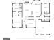 Floor plan showcasing the layout of the 2nd floor, including the primary bedroom, kitchen, living spaces, and garage at 135 Edgewater Trl, Fayetteville, GA 30215