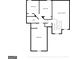 Upstairs floor plan featuring three bedrooms, one bathroom, hall and stairs at 105 Providence Ct, Carrollton, GA 30116