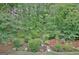 Lush backyard boasting meticulously landscaped garden beds, creating a serene outdoor oasis at 323 Newfield Way, Peachtree City, GA 30269