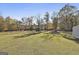 Sprawling backyard with mature trees and a play structure at 395 W Mcintosh Rd, Brooks, GA 30205