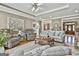Inviting living room with hardwood floors, neutral decor, and an open layout ideal for gatherings and Gathering time at 395 W Mcintosh Rd, Brooks, GA 30205