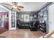 Versatile bonus room with wood floors, French doors, and ample space for a Gathering room or recreation at 3778 Berdon Ln, Decatur, GA 30034