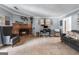 Spacious living room with brick fireplace and neutral color palette, perfect for entertaining and relaxing at 3778 Berdon Ln, Decatur, GA 30034