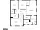 Detailed floor plan showcasing layout of the bedrooms, bathrooms, and living spaces at 206 Roundwood Way, Peachtree City, GA 30269