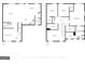 Detailed floor plans showcasing layout of the bedrooms, bathrooms, and living spaces across two floors at 206 Roundwood Way, Peachtree City, GA 30269