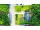 Overhead view of a well-kept home with mature landscaping and long driveway, framed by lush trees at 1183 Iron Gate Blvd, Jonesboro, GA 30238