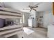 Spacious bedroom featuring bunk beds, white furniture, and charming decorative accents at 407 Calgary Dr, Peachtree City, GA 30269