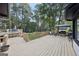 Large deck area great for entertaining, with a grill and ample space for outdoor seating at 130 Emerald Dr, Mcdonough, GA 30253