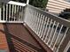 View from balcony with white railings and wooden deck at 821 Beckwith Sw St, Atlanta, GA 30314