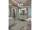 Beautiful bathroom with a glass shower, free standing tub, and vanity at 2643 Edgewater Ct, Jonesboro, GA 30236