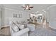 Bright living room open to the kitchen, with comfortable seating and stylish accents at 1094 Township Sq, Alpharetta, GA 30022