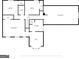 Detailed floor plan displaying the layout of the bedrooms, bathrooms, and living areas with dimensions at 140 Laurel Lake Rd, Tyrone, GA 30290