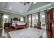 Spacious bedroom with tray ceilings, hardwood floors, large windows and decorative rug at 385 Liberty Church Rd, Carrollton, GA 30116