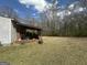 Spacious backyard with mature trees and partial view of the home's exterior at 2534 Highway 155 N, Mcdonough, GA 30252