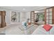 Spacious living room with stylish decor, featuring open access to other rooms within the home at 335 S Satinwood Pl, Roswell, GA 30076