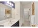 Modern bathroom featuring a sink vanity and a large mirror at 1625 Clark Lake Nw, Acworth, GA 30102