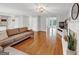 Spacious living room with hardwood floors at 1625 Clark Lake Nw, Acworth, GA 30102