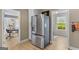 Modern kitchen featuring a stainless steel refrigerator at 344 Mckibben Dr, Locust Grove, GA 30248